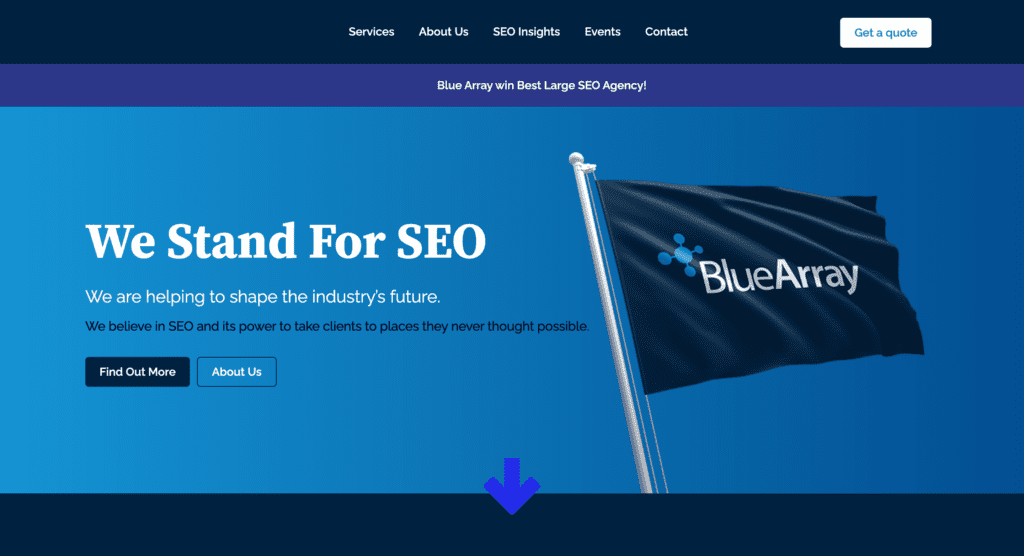 Blue Array Homepage
